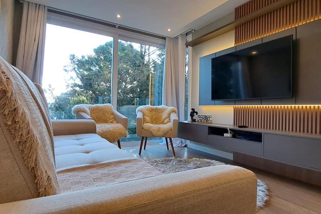 Luxuoso Apartamento Em Gramado - 2 Suites Eksteriør bilde