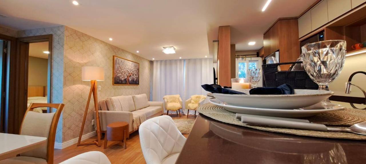 Luxuoso Apartamento Em Gramado - 2 Suites Eksteriør bilde